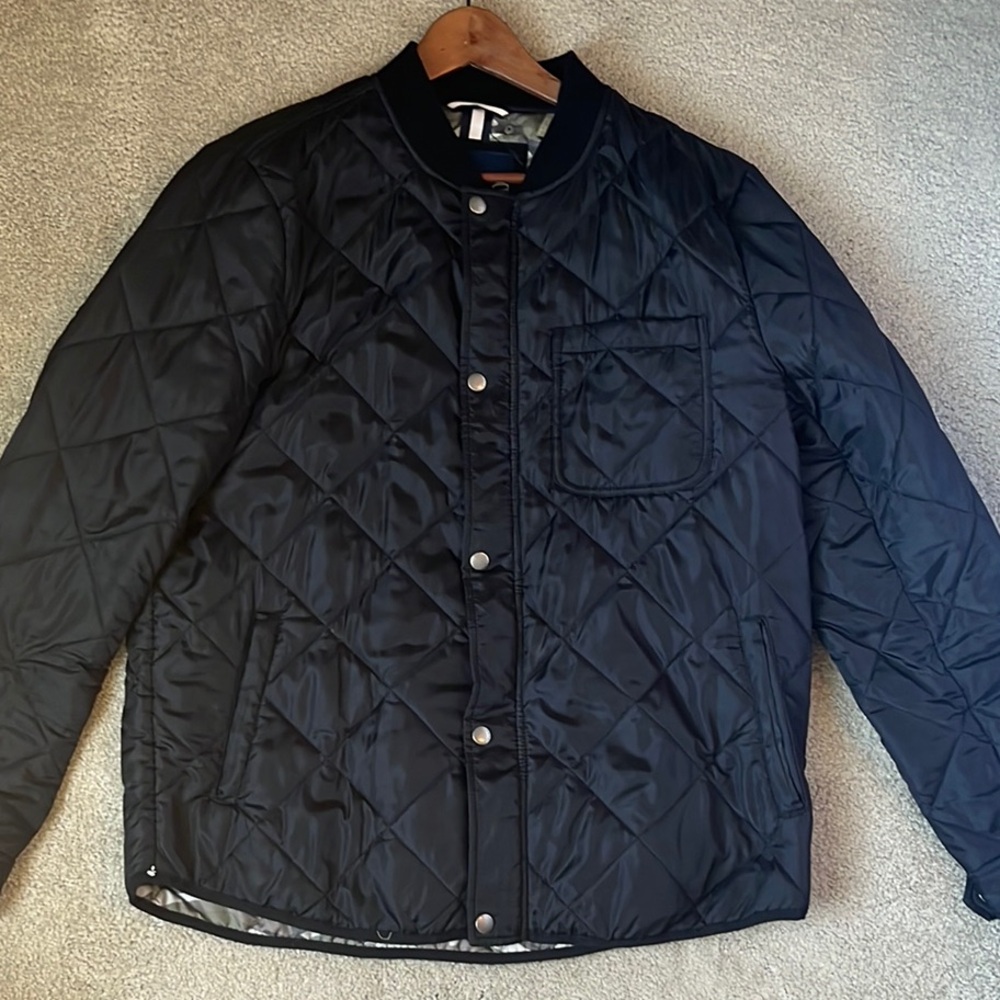 Men's Cole Haan Black Quilted Jacket